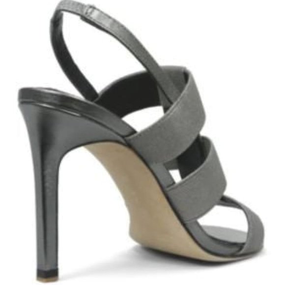 ELIE TAHARI Womens Ithaca •Pewter• High Heel Sandal - Picture 2 of 3